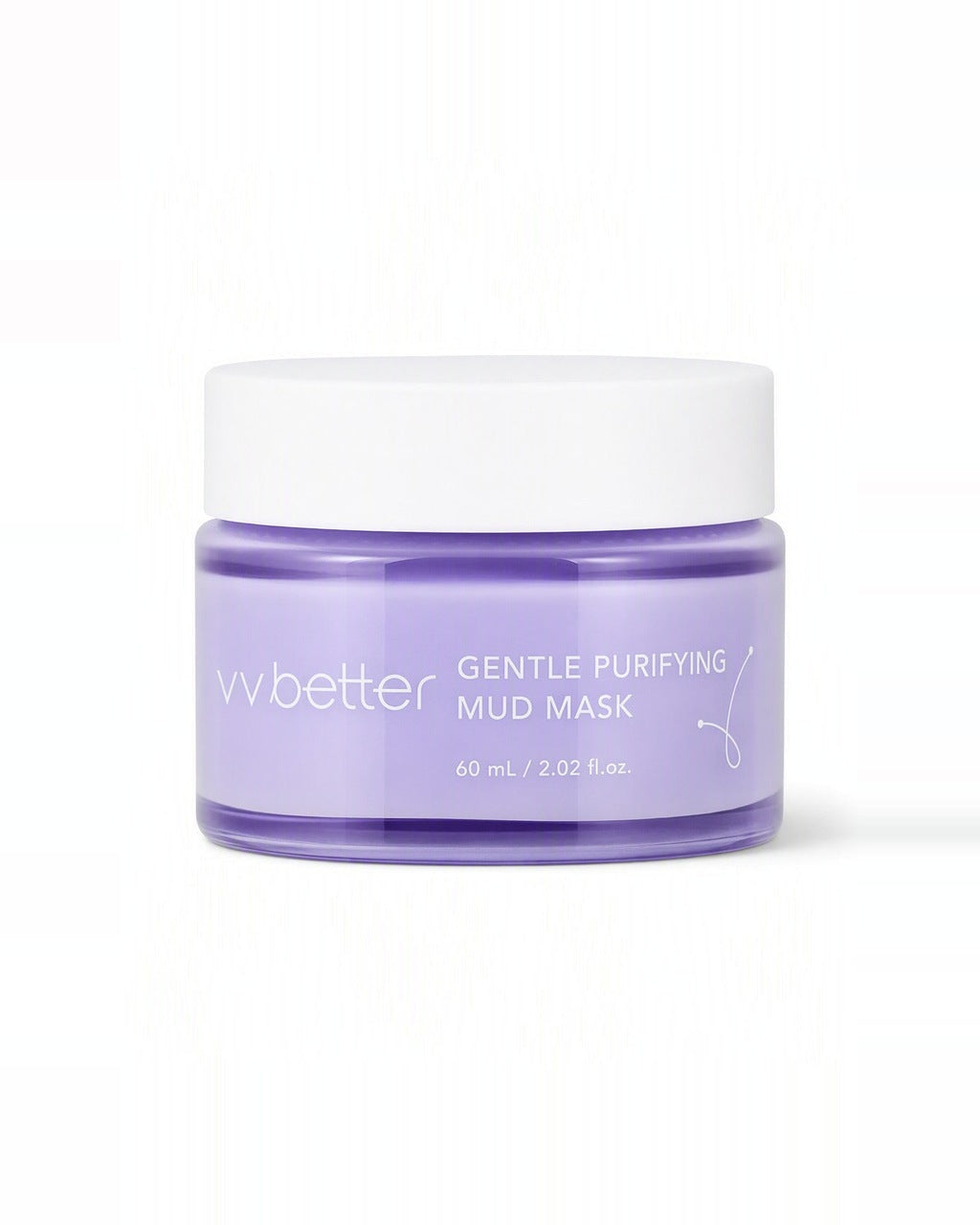 VVbetter Gentle Purifying Mud Mask — beyaz stüdyo çekimi
