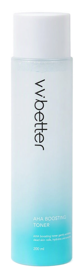 VVbetter AHA Boosting Toner — beyaz stüdyo çekimi
