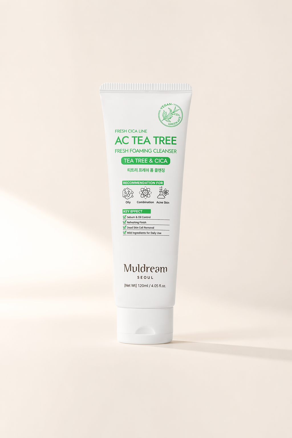 Ac Tea Tree Fresh Foaming Cleanser ürün görseli, temizlik adımı