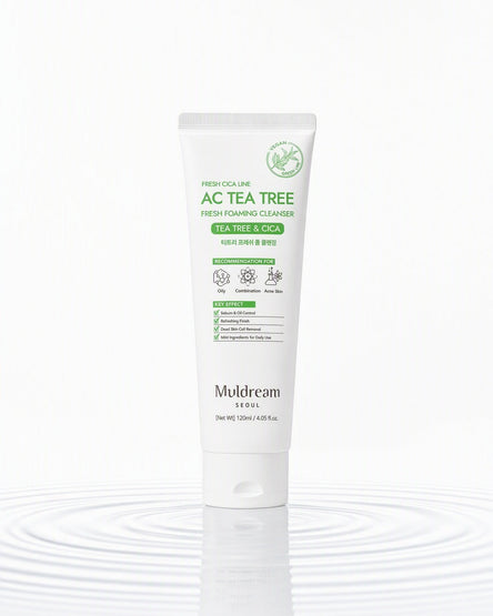 Ac Tea Tree Fresh Foaming Cleanser — su üstünde, yayılan halkalar