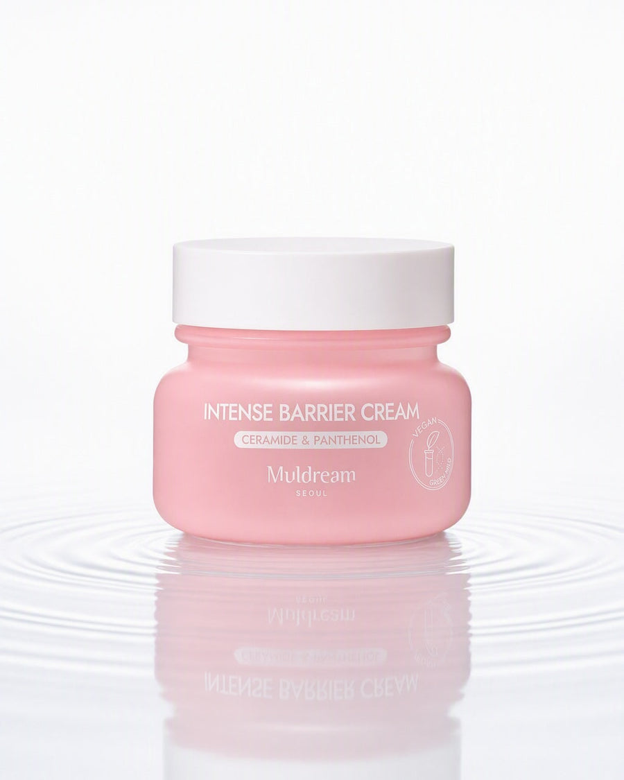 Intense Barrier Cream — su üstünde, yayılan halkalar