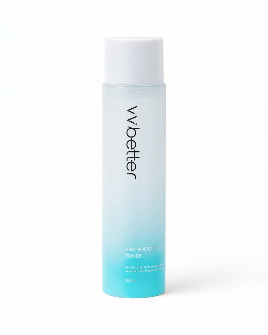 VVbetter AHA Boosting Toner — beyaz stüdyo çekimi