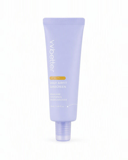 VVbetter Daily Airfit Sunscreen SPF50+ — beyaz stüdyo çekimi