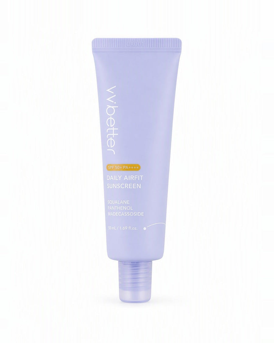 VVbetter Daily Airfit Sunscreen SPF50+ — beyaz stüdyo çekimi