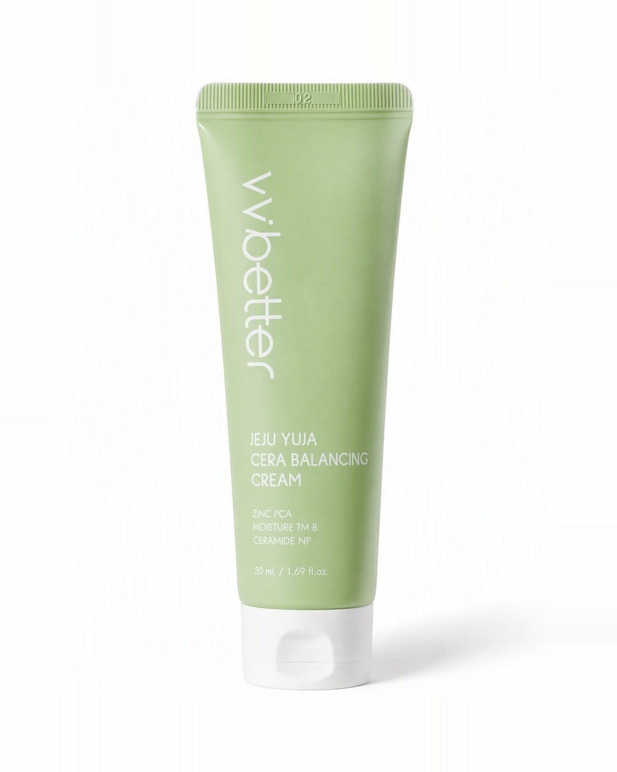 VVbetter Jeju Yuja Cera Balancing Cream — beyaz stüdyo çekimi