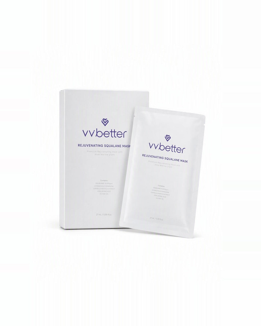 VVbetter Rejuvenating Squalane Mask 5'li — beyaz stüdyo çekimi