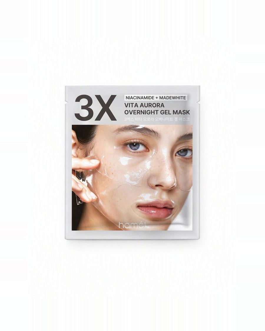 Hamél 3X Vita Aurora Overnight Gel Mask — beyaz stüdyo çekimi