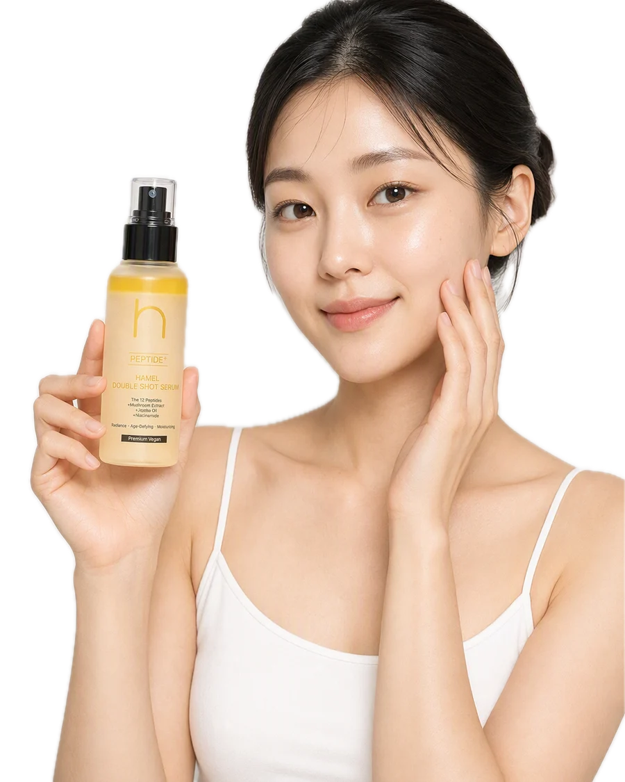 Double Shot Mist Serum – Çift Fazlı Peptit Misti 100 ml kullanan model