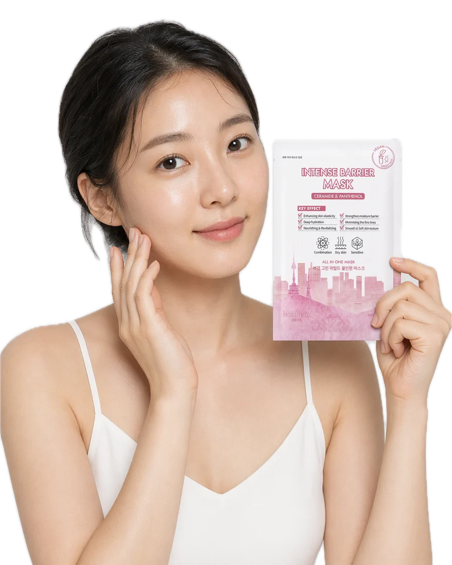 Intense Barrier Mask – Seramidli Kağıt Maske 25 ml kullanan model