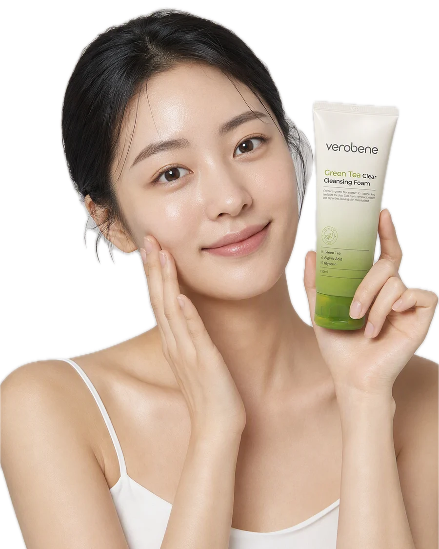 Green Tea Clear Cleansing Foam Yeşil Çaylı Temizleme Köpüğü 150ML kullanan model