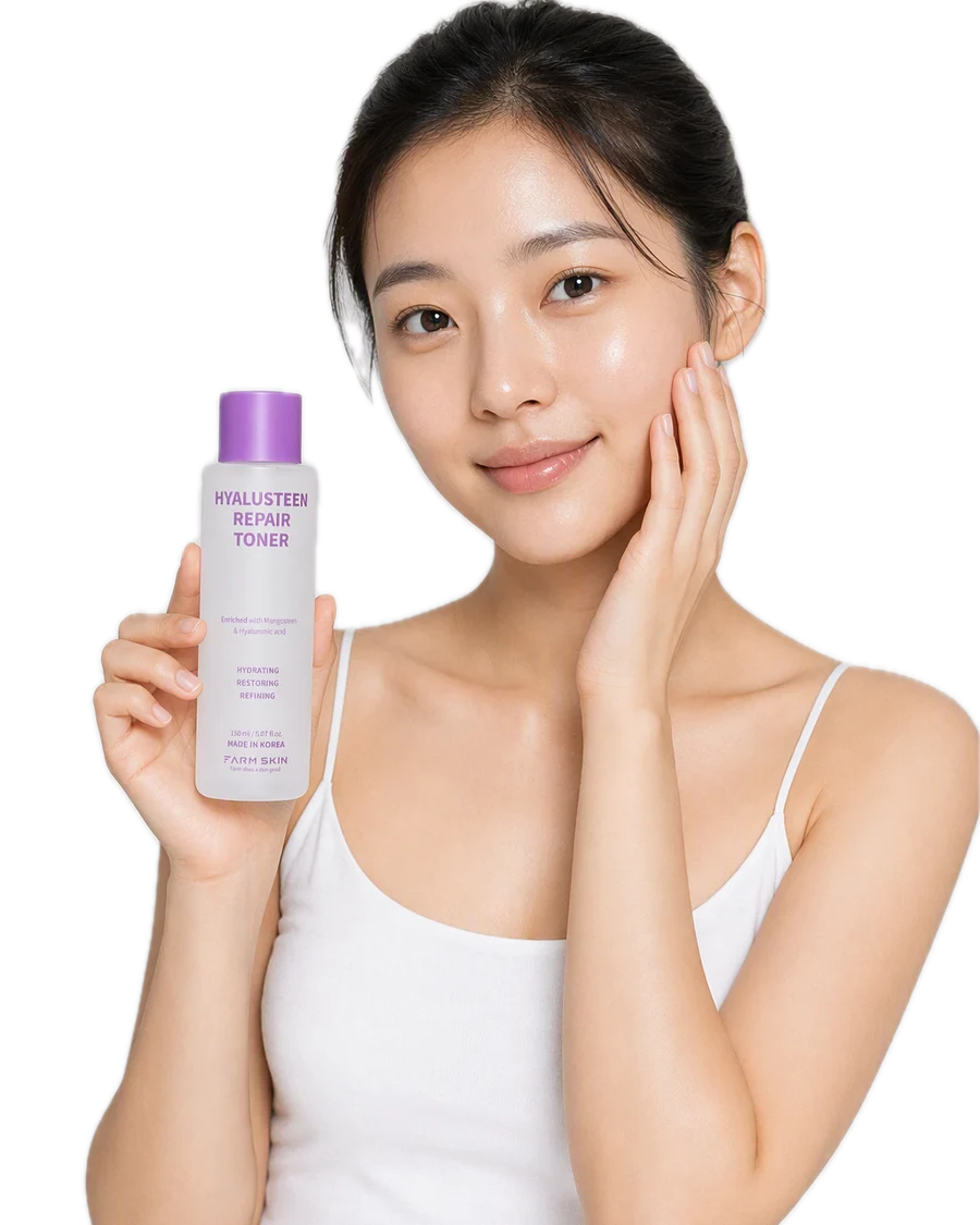 Hyalusteen Repair Toner Onarıcı Bakım Tonik Aydınlatıcı ve Yenileyici Hyaluronic Acid Kore 150ml kullanan model