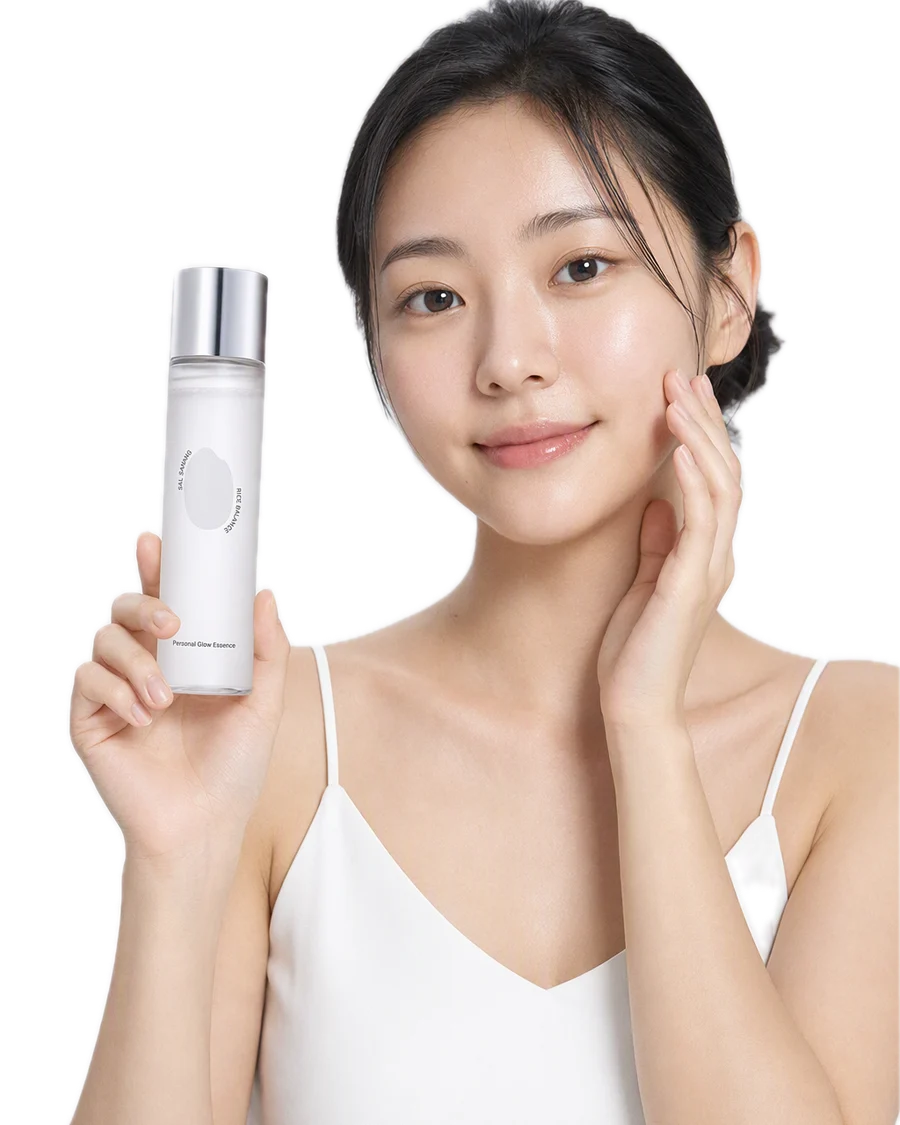 Salsarang Rice Balance Personal Glow Essence Pirinç Kepeği Esans Aydınlatıcı Dengeleyici Kore 120ml kullanan model
