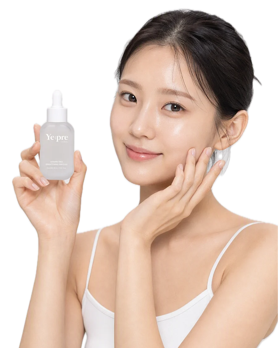Vitamin Tree Brightening Ampoule Aydınlatıcı Cilt Tonu Eşitleyici Ampul Niacinamide Kore 30ml kullanan model