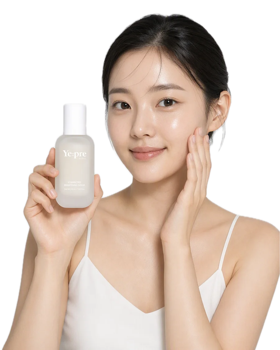 Vitamin Tree Brightening Serum Aydınlatıcı Cilt Tonu Eşitleyici Serum Niacinamide Kore 50ml kullanan model