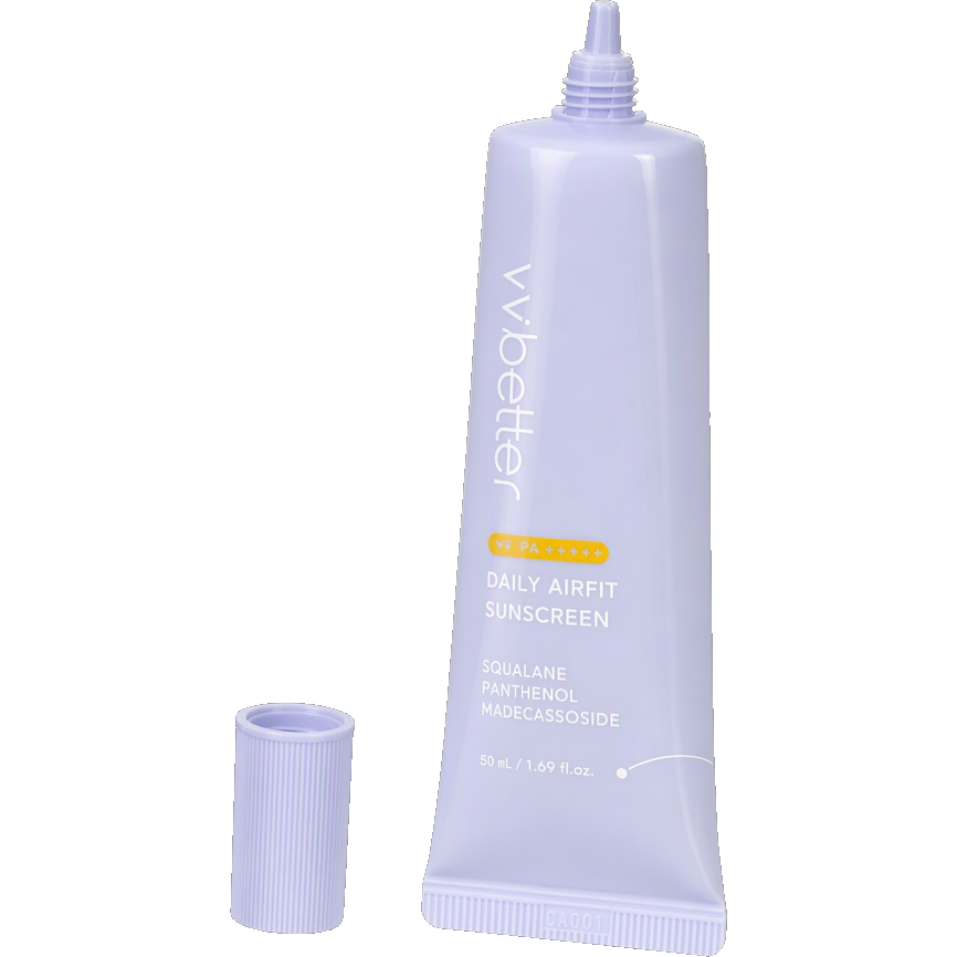 VVbetter Daily Airfit Sunscreen SPF50+ — beyaz stüdyo çekimi